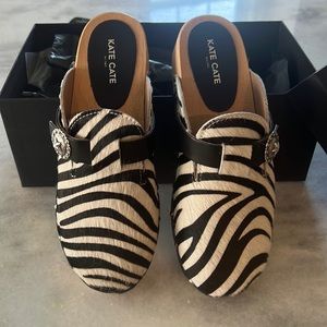 Zebra clogs by Kate Cate Milano